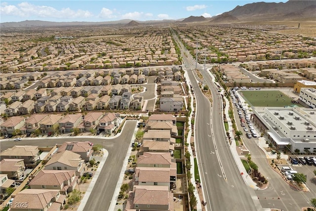 8107 Skye Sweep St, Las Vegas, NV 89166 - drone / aerial view with a residential view and a mountain view