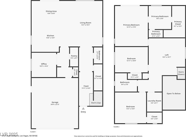 8107 Skye Sweep St, Las Vegas, NV 89166 - floor plan