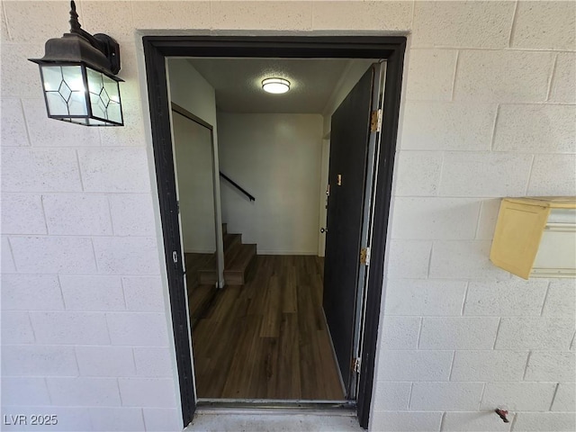 4754 Marnell Dr, Las Vegas, NV 89121 - view of exterior entry with concrete block siding