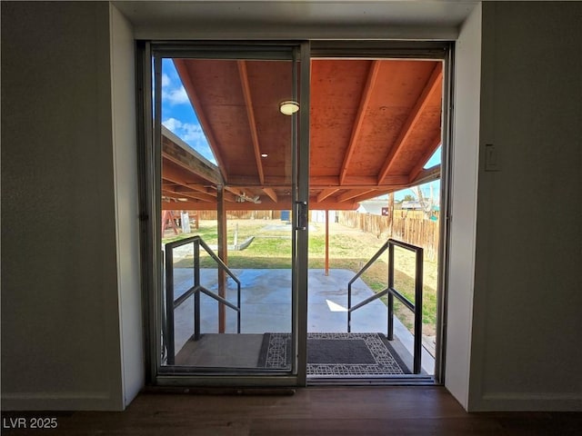 4754 Marnell Dr, Las Vegas, NV 89121 - doorway with wood finished floors
