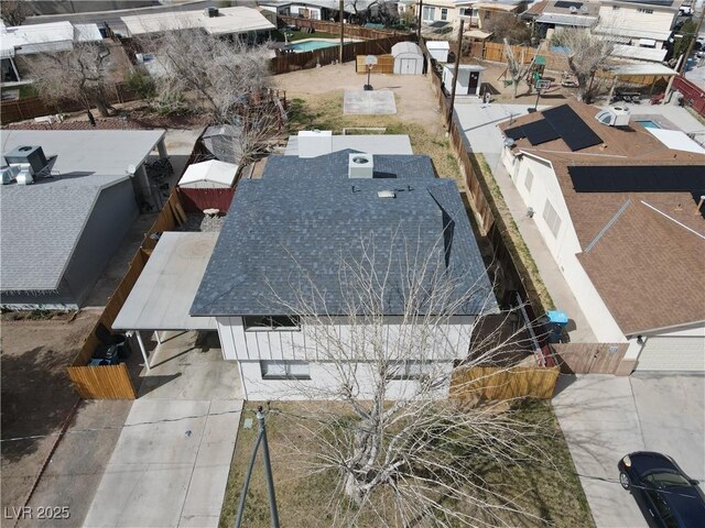 4754 Marnell Dr, Las Vegas, NV 89121 - bird's eye view featuring a residential view