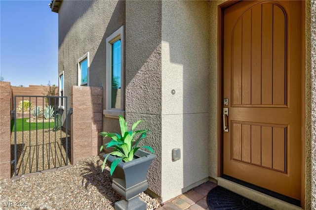 26 Lilla Rosa St, Henderson, NV 89011 - view of exterior entry with stucco siding