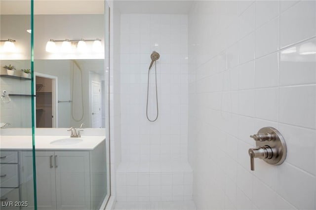 26 Lilla Rosa St, Henderson, NV 89011 - full bath featuring tiled shower and vanity