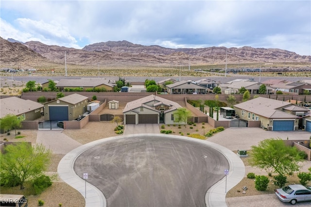 10470 Irish Cliffs Ct, Las Vegas, NV 89149 - aerial view featuring a mountain view and a residential view