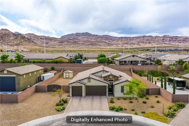 10470 Irish Cliffs Ct, Las Vegas, NV 89149 - mountain view with a residential view