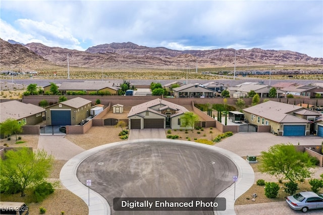 10470 Irish Cliffs Ct, Las Vegas, NV 89149 - aerial view with a mountain view and a residential view
