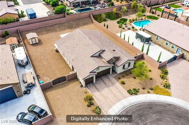 10470 Irish Cliffs Ct, Las Vegas, NV 89149 - aerial view with a residential view