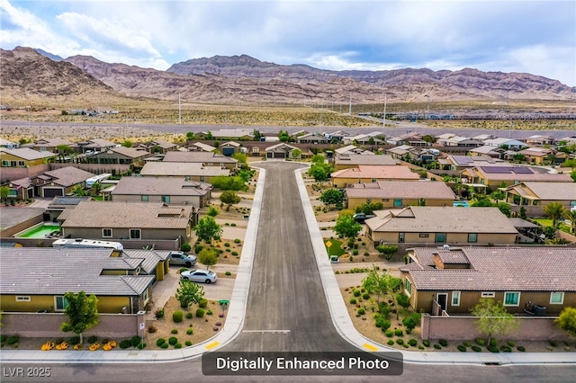 10470 Irish Cliffs Ct, Las Vegas, NV 89149 - aerial view with a residential view and a mountain view