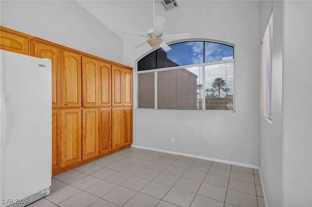 1074 Chaparral Dr, Mesquite, NV 89027 - empty room with ceiling fan and vaulted ceiling