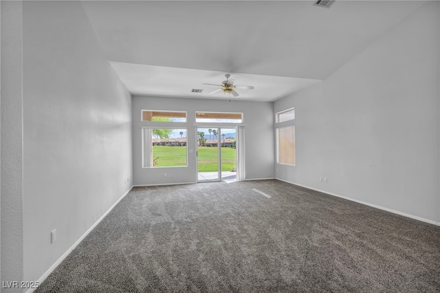 1074 Chaparral Dr, Mesquite, NV 89027 - carpeted empty room featuring baseboards and ceiling fan