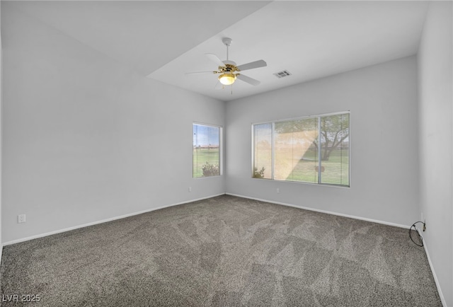 1074 Chaparral Dr, Mesquite, NV 89027 - empty room with carpet floors and a ceiling fan