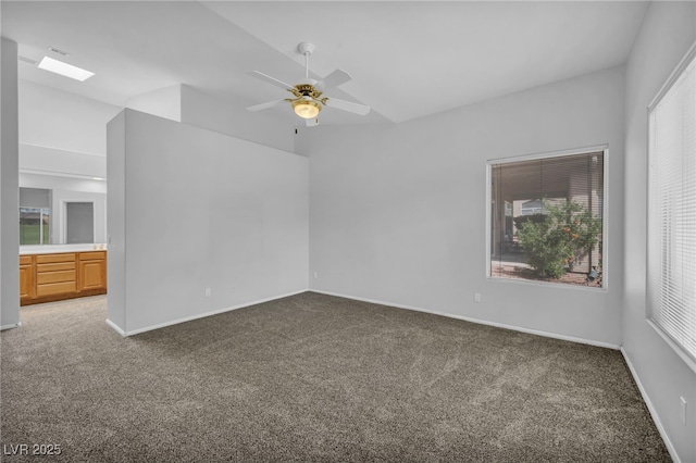 1074 Chaparral Dr, Mesquite, NV 89027 - unfurnished room with carpet flooring, plenty of natural light, and a ceiling fan