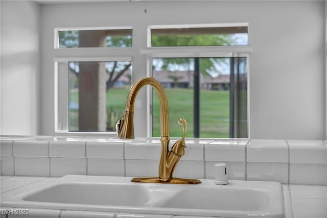 1074 Chaparral Dr, Mesquite, NV 89027 - kitchen view of a sink and tile counters