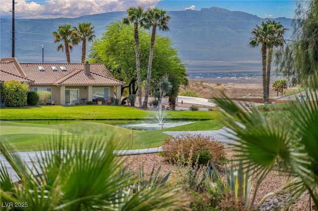 1074 Chaparral Dr, Mesquite, NV 89027 - water view with a mountainous background
