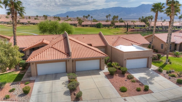 1074 Chaparral Dr, Mesquite, NV 89027 - aerial view of residential area with a mountain backdrop