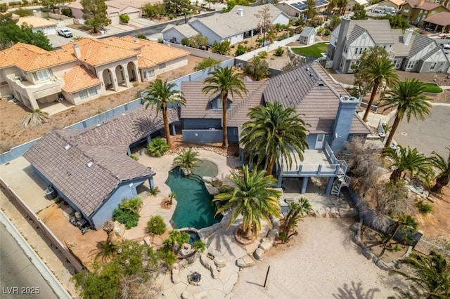 6520 Turtle Hill Rd, Las Vegas, NV 89110 - birds eye view of property featuring a residential view