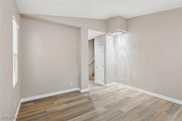 5286 Monterey Park Cir, Las Vegas, NV 89146 - unfurnished room featuring wood finished floors and baseboards