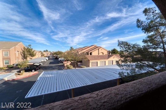 exterior space with a residential view