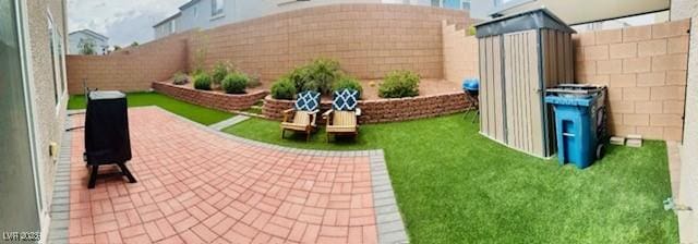 view of patio / terrace featuring a fenced backyard
