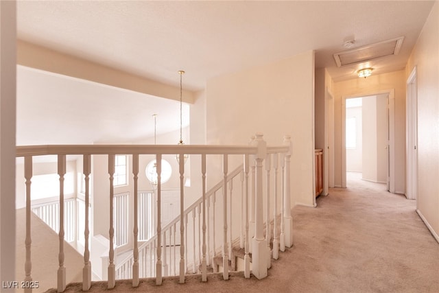 7620 Tortola Bay Ln, Las Vegas, NV 89128 - hall featuring an upstairs landing and light colored carpet
