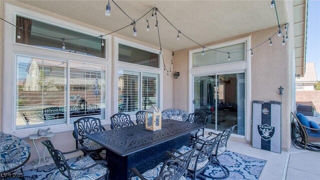 view of patio with outdoor dining space