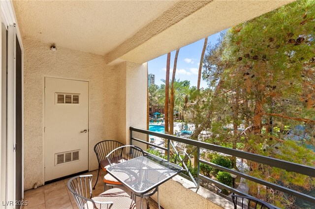 220 E Flamingo Rd Unit 111, Las Vegas, NV 89169 - balcony with view of pool area