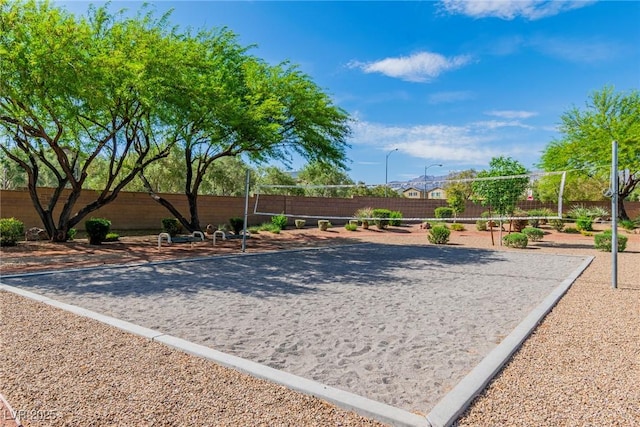 view of property's community featuring a fenced backyard