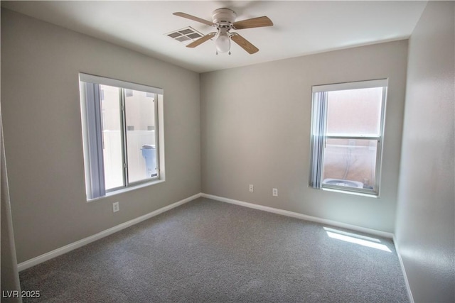 6652 Weeping Pine St, Las Vegas, NV 89149 - unfurnished room featuring a ceiling fan, carpet, and baseboards