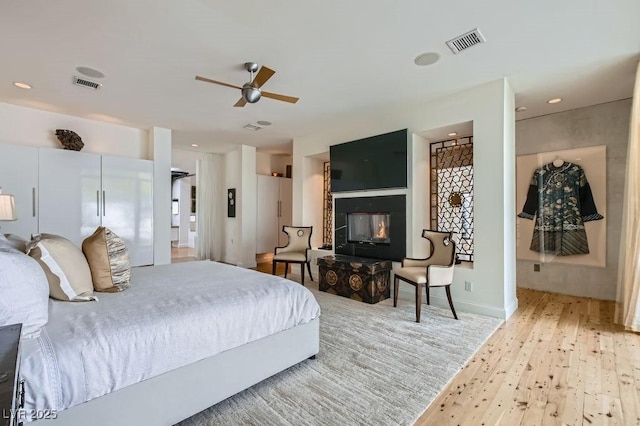 8525 W Verde Way, Las Vegas, NV 89149 - bedroom featuring wood finished floors and ceiling fan