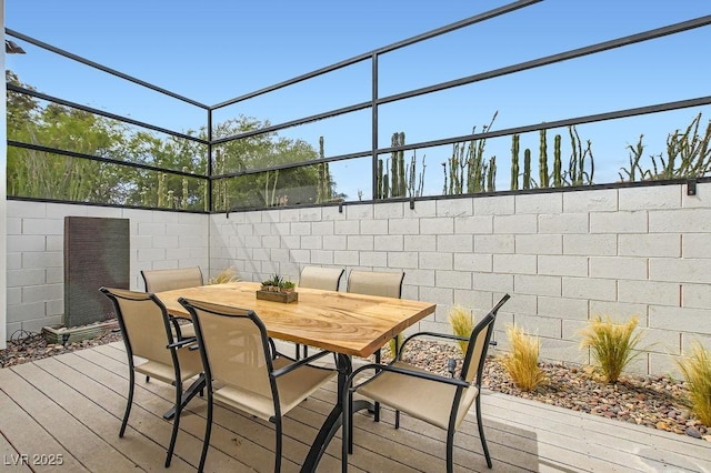 8525 W Verde Way, Las Vegas, NV 89149 - wooden deck featuring outdoor dining area