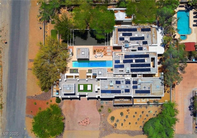 8525 W Verde Way, Las Vegas, NV 89149 - aerial overview of property's location featuring a pool area