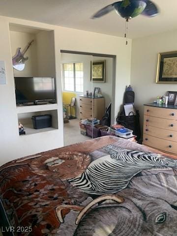 1385 Ringe Ln, Las Vegas, NV 89110 - bedroom featuring ceiling fan