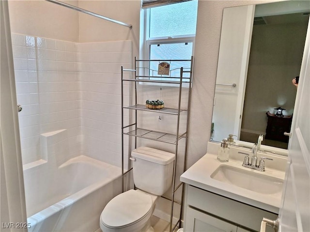 4286 E Cactus Canyon Dr, Pahrump, NV 89061 - full bath with washtub / shower combination, toilet, and vanity