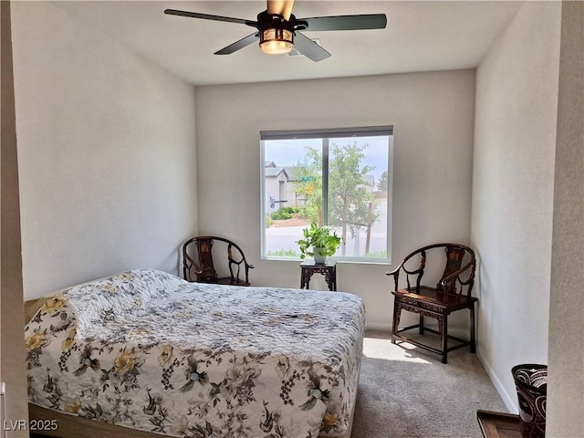 4286 E Cactus Canyon Dr, Pahrump, NV 89061 - carpeted bedroom featuring baseboards and a ceiling fan