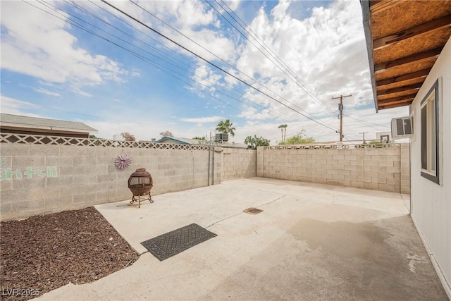 view of patio featuring a fenced backyard