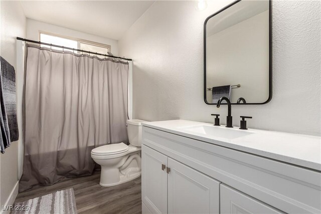 9604 Windom Point Ave, Las Vegas, NV 89129 - full bathroom featuring wood finished floors, vanity, and toilet