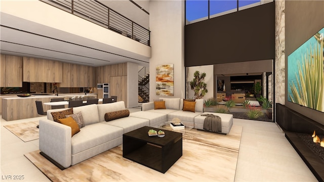607 Grand Rim Dr, Henderson, NV 89012 - lobby with a towering ceiling and a sink