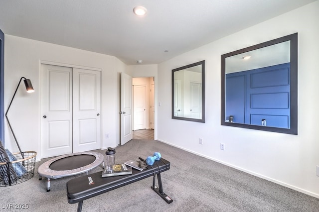 interior space with baseboards