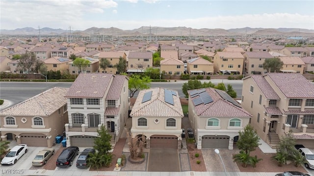 5409 Holding Ave, Las Vegas, NV 89139 - birds eye view of property featuring a residential view and a mountain view
