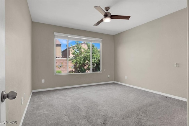 10976 Bluebell Basin Rd, Las Vegas, NV 89179 - unfurnished room featuring carpet, a ceiling fan, and baseboards