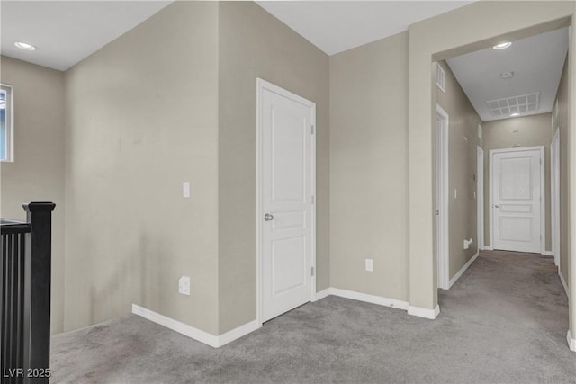 10976 Bluebell Basin Rd, Las Vegas, NV 89179 - hallway with carpet floors, baseboards, and an upstairs landing