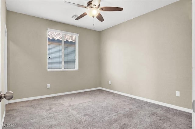 10976 Bluebell Basin Rd, Las Vegas, NV 89179 - spare room with carpet, ceiling fan, and baseboards