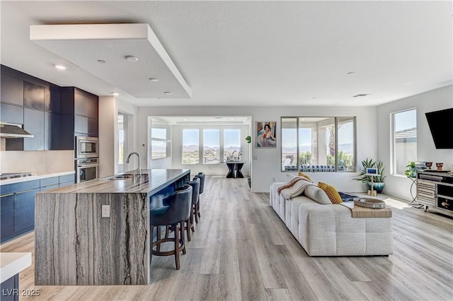 54 Mirage View Dr, Henderson, NV 89011 - living area with light wood-type flooring