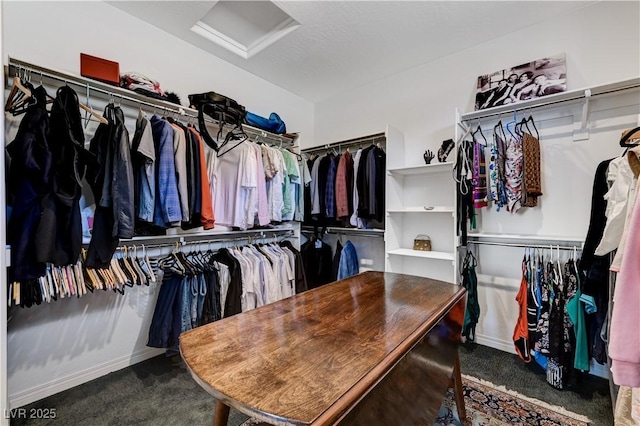 54 Mirage View Dr, Henderson, NV 89011 - walk in closet with carpet flooring and attic access