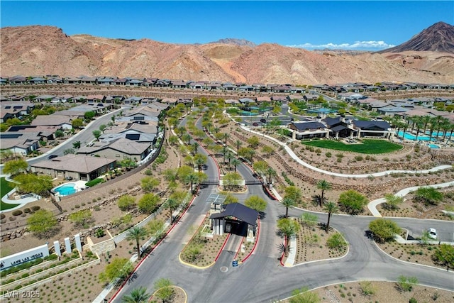 54 Mirage View Dr, Henderson, NV 89011 - aerial perspective of suburban area featuring mountains