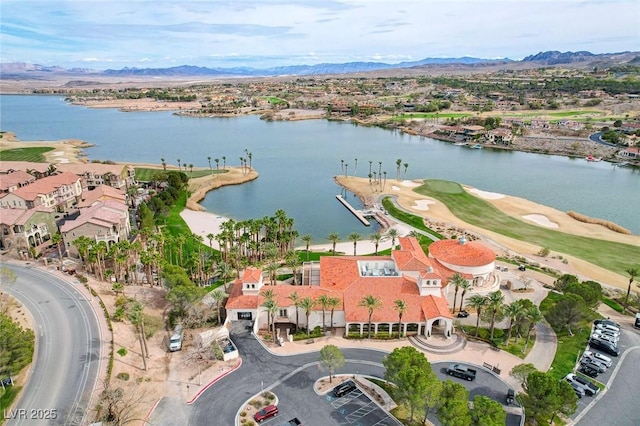 54 Mirage View Dr, Henderson, NV 89011 - aerial view of residential area with a water and mountain view