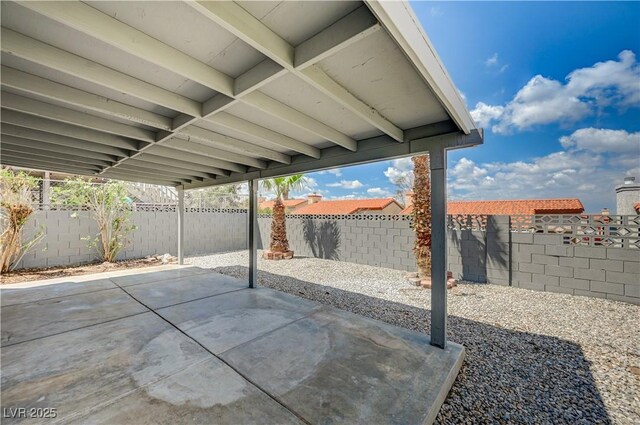 2377 Los Feliz St, Las Vegas, NV 89156 - view of patio with a fenced backyard