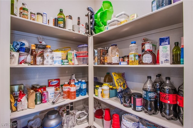 view of pantry
