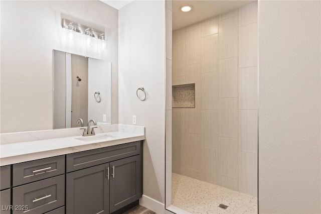 790 Lone Pine Rd, Pahrump, NV 89048 - full bathroom with walk in shower and vanity