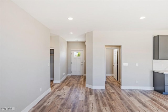 790 Lone Pine Rd, Pahrump, NV 89048 - entrance foyer with light wood-style floors and recessed lighting